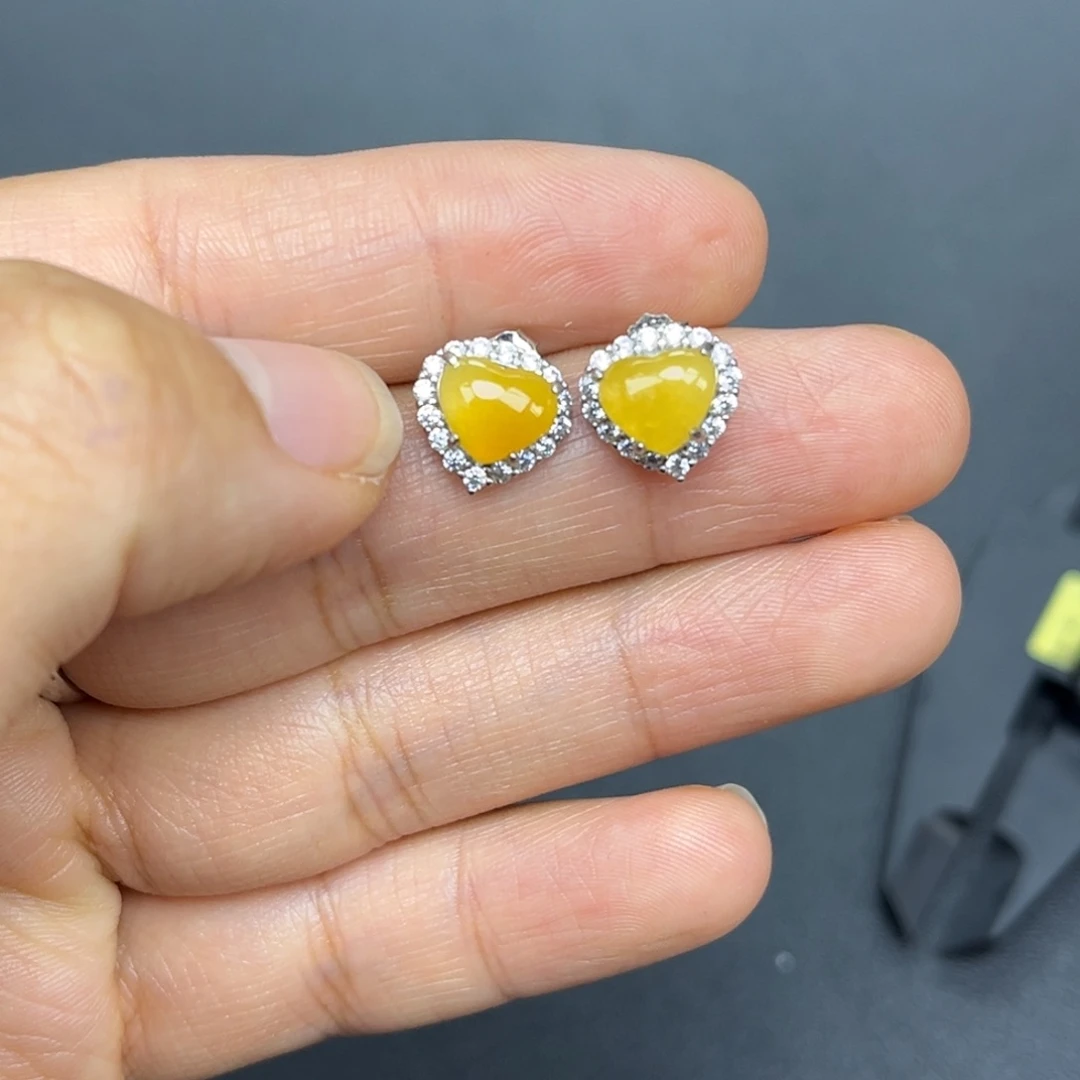 翡翠银S925镶嵌吊坠(不含链)