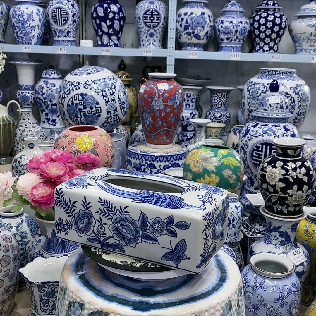 【闪购商品】摆件y*s纸巾盒瓷器摆件…………………………