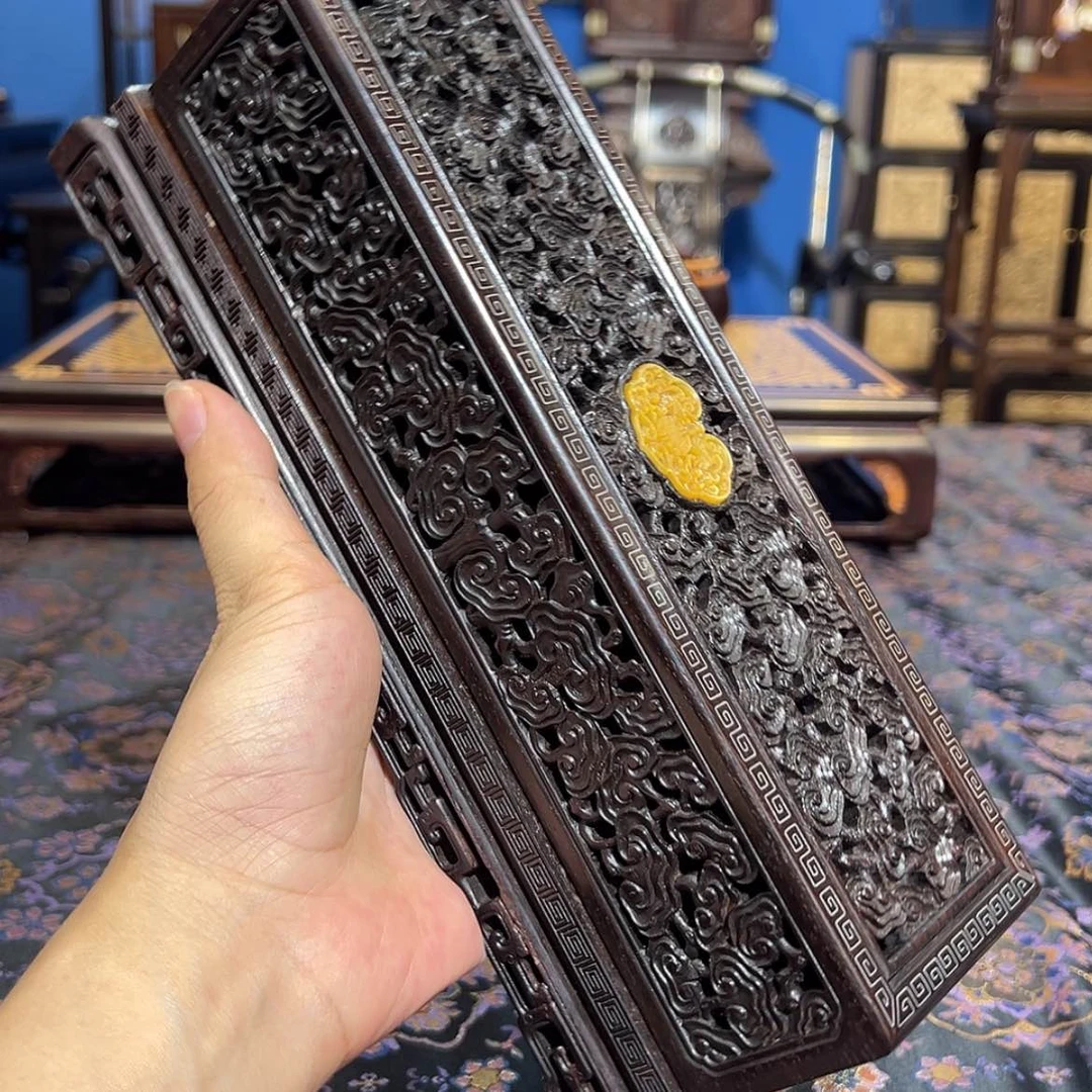 【闪购商品】红酸枝木类成套家具香盒