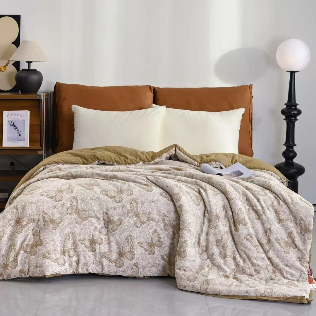 【蝴蝶飞】单人双人冬被棉羊绒被大尺寸被