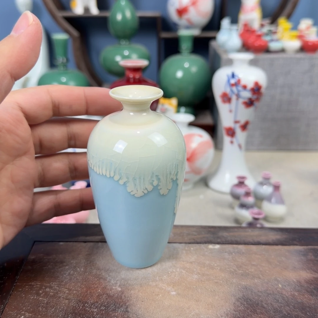 陶瓷手工小花器摆件