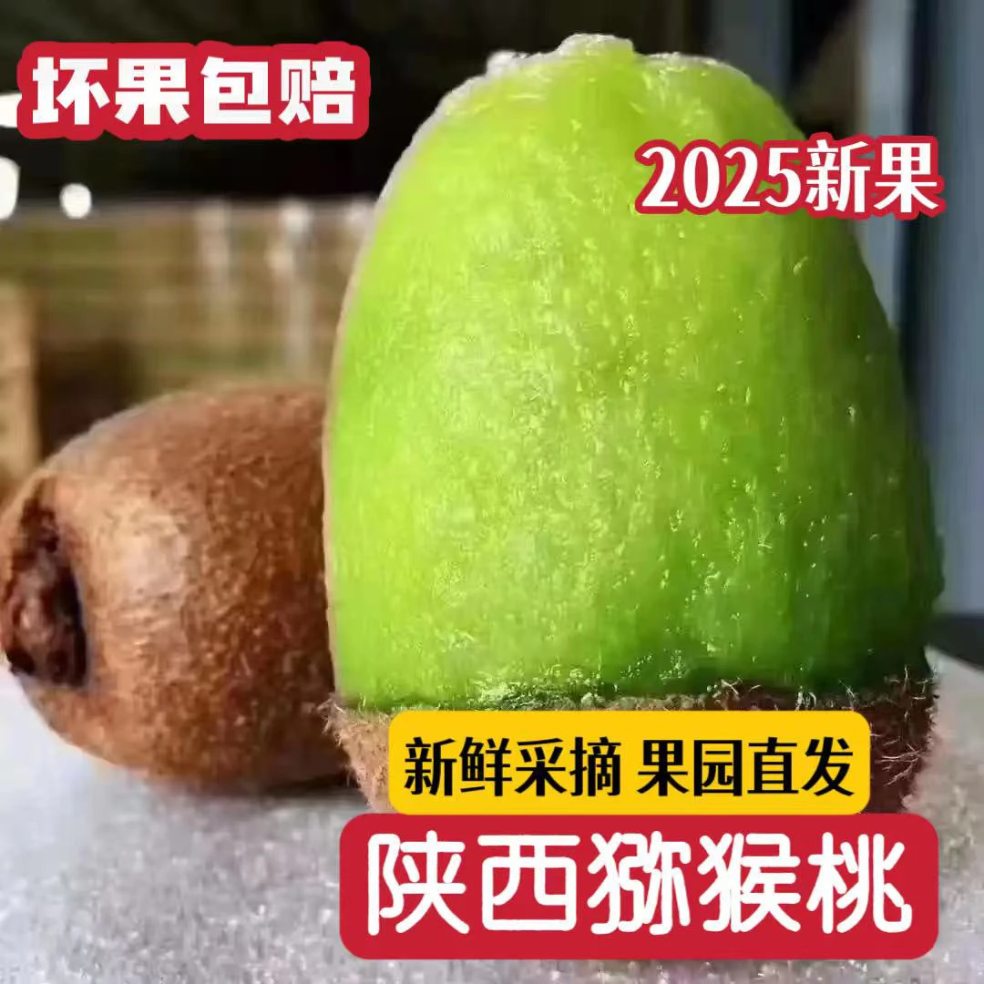 5斤 2025年【周至猕猴桃】新果陕西绿心猕猴桃新鲜采摘果园直发孕妇