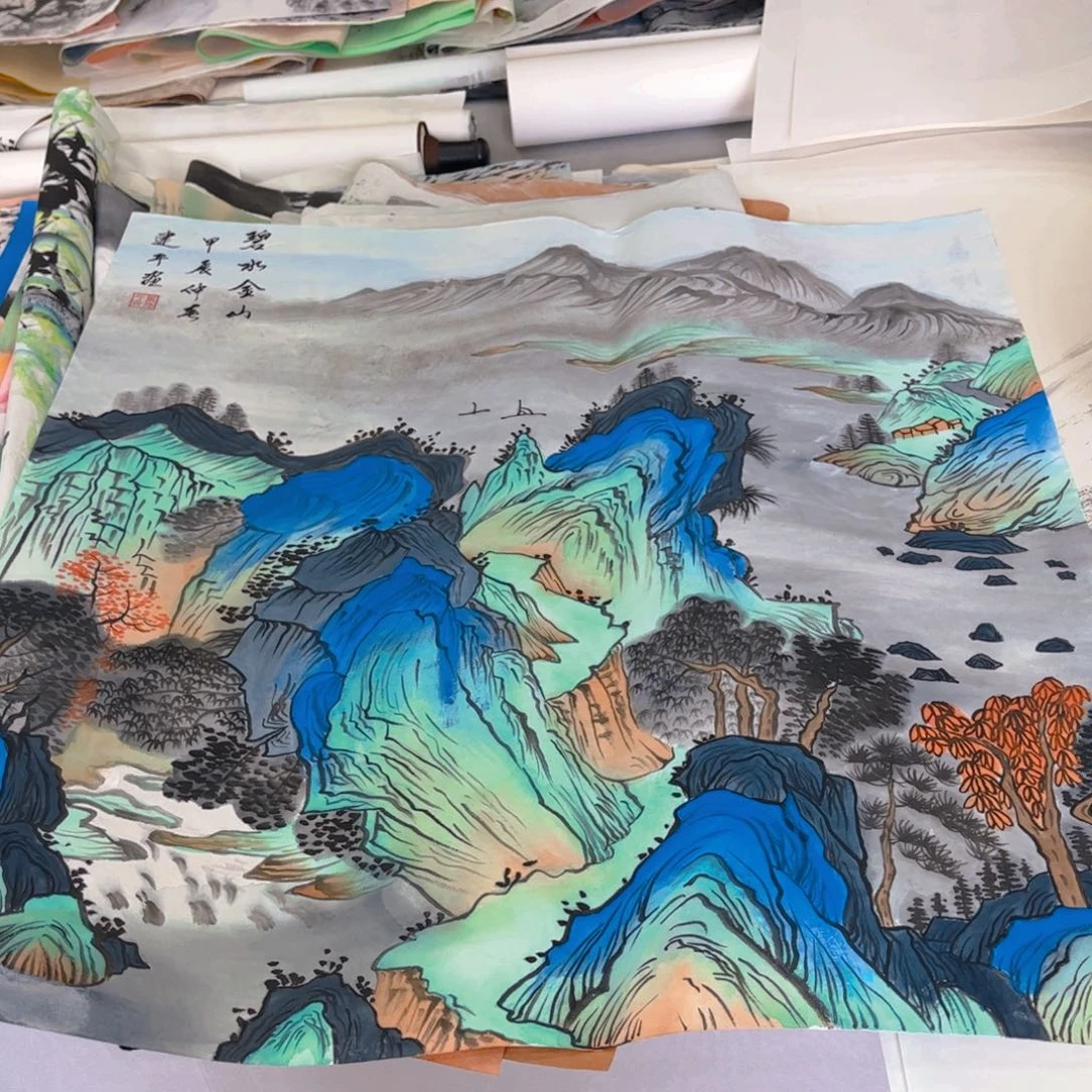 国画象山画航精品手绘