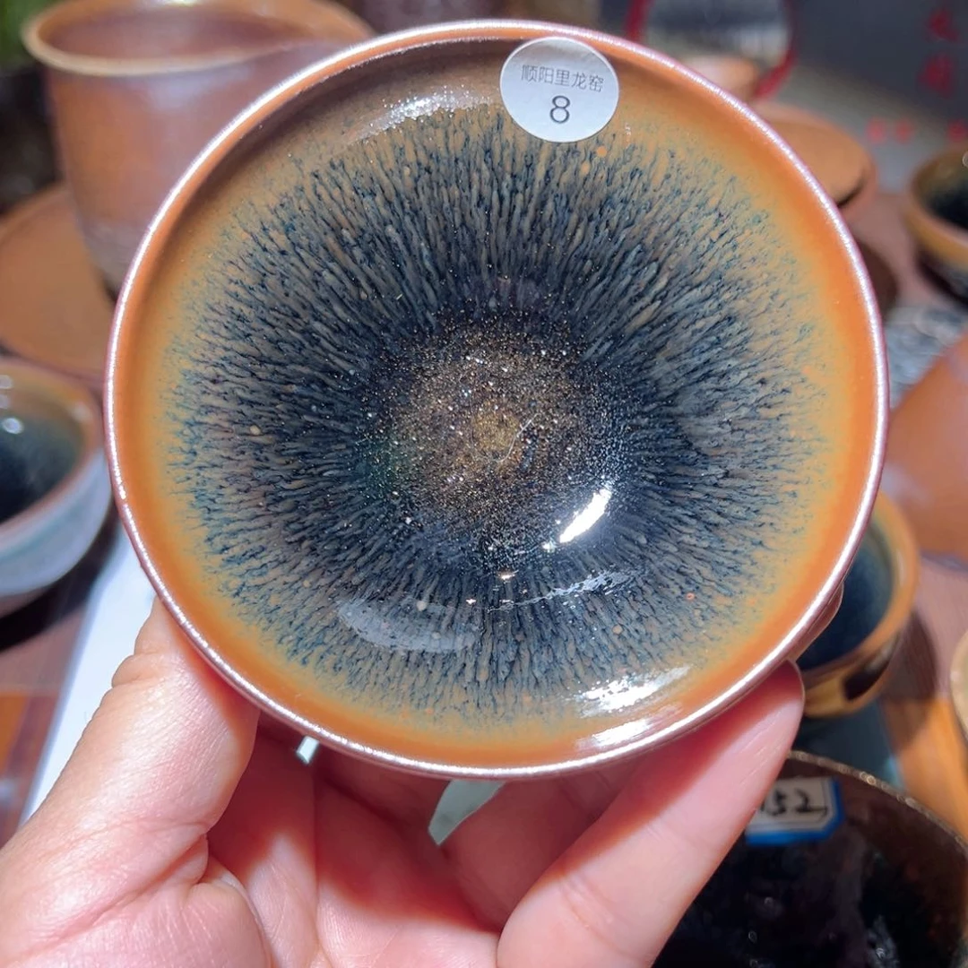 茶盏顺阳里龙窑柴烧彩毫平口盏