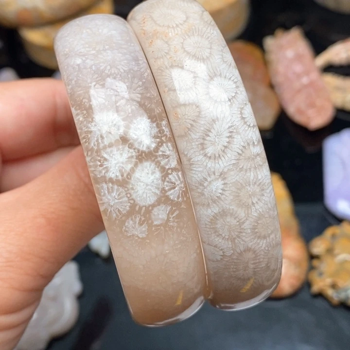 硅化珊瑚（珊瑚玉）手镯未镶嵌依*，