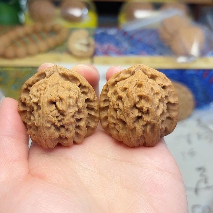 吊坠文玩核桃白狮子39