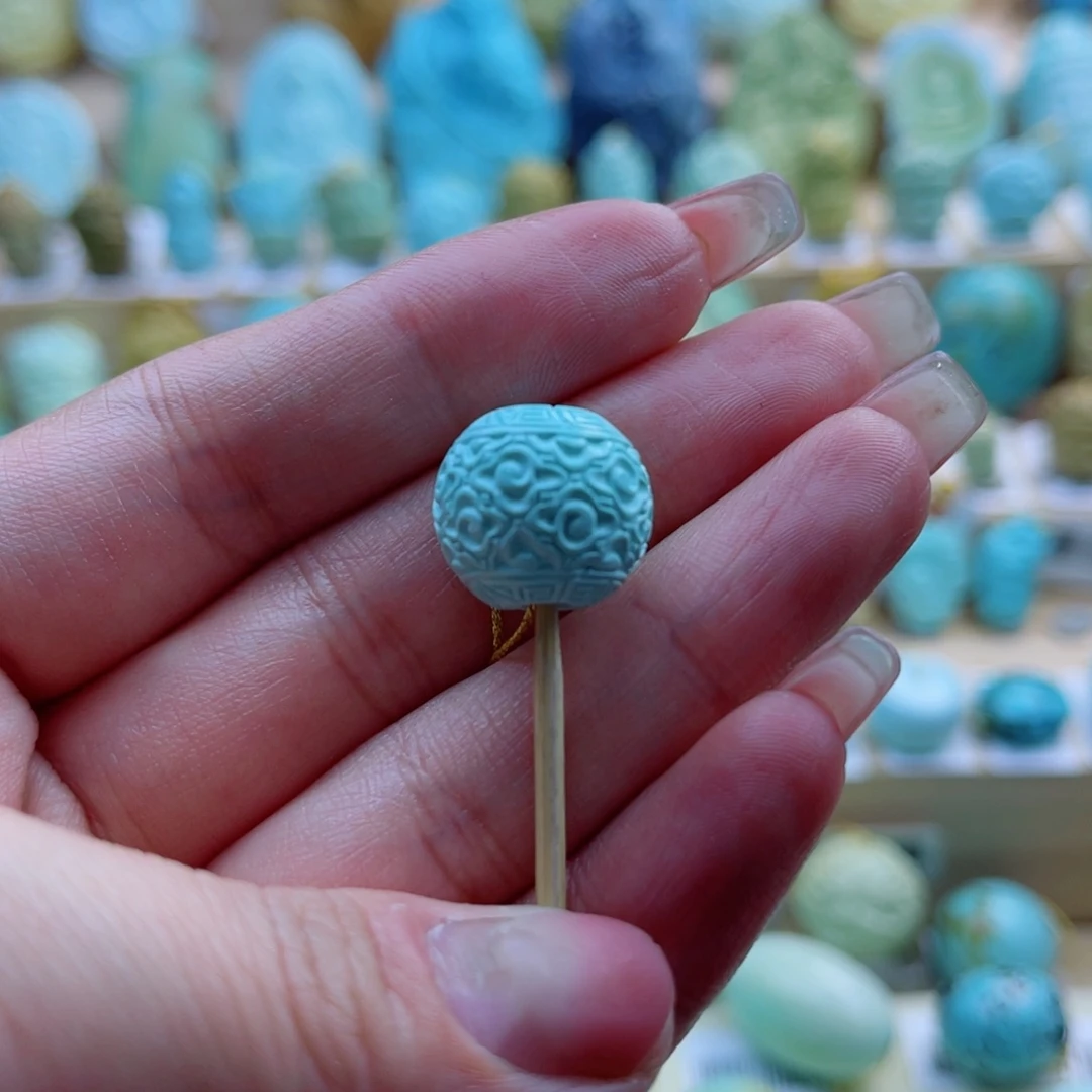 绿松石未镶嵌珠宝奇石15mm