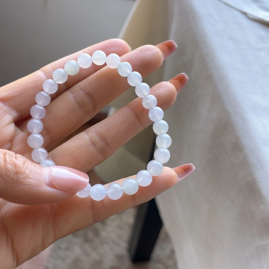 翡翠手串未镶嵌爆***果珠串