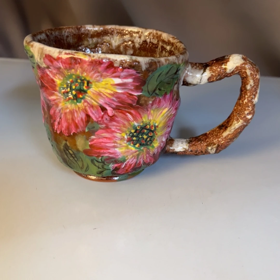 杯邹*景德镇纯手工手绘陶瓷