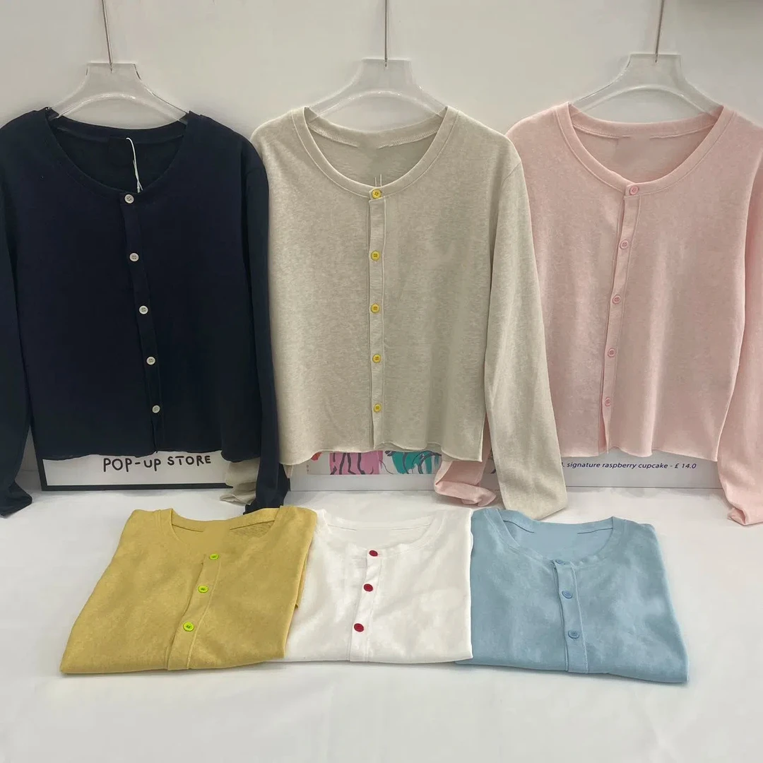 S q【韩系百搭】宽松舒适显瘦简约通勤刺绣字母长袖开衫