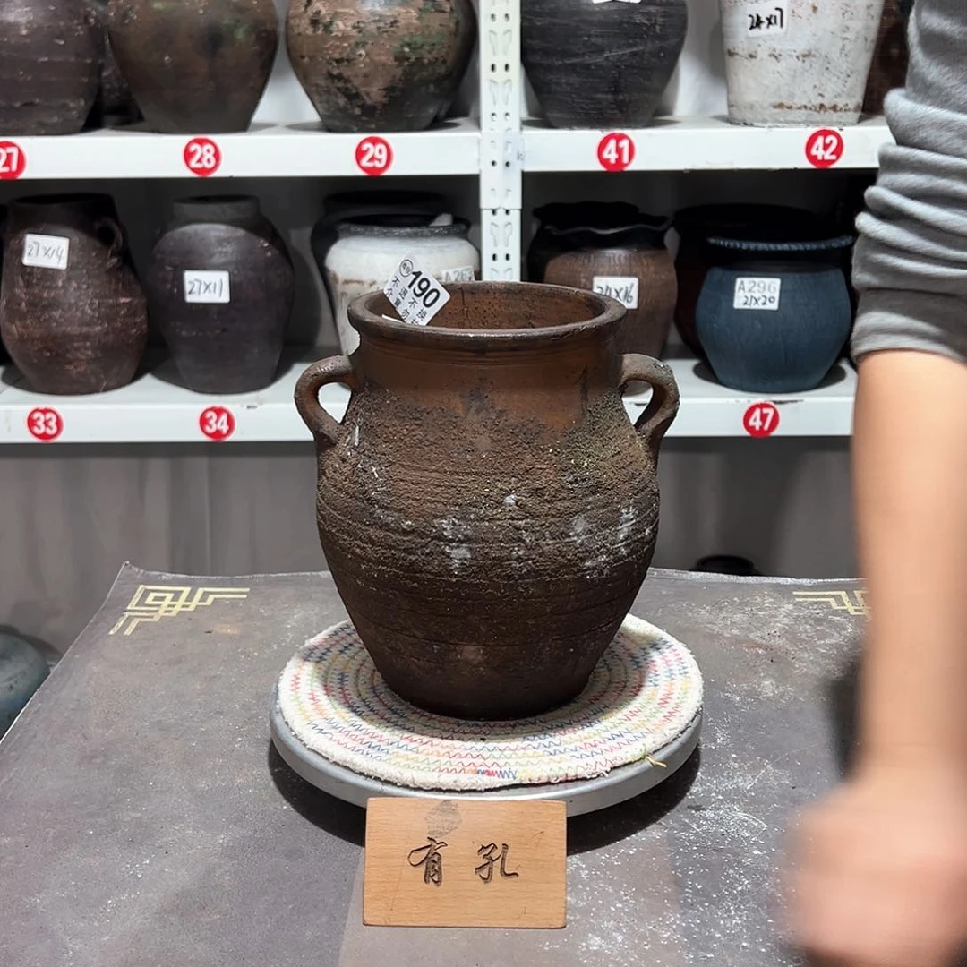 红陶瑕疵190陨石款掉渣渣有孔有孔