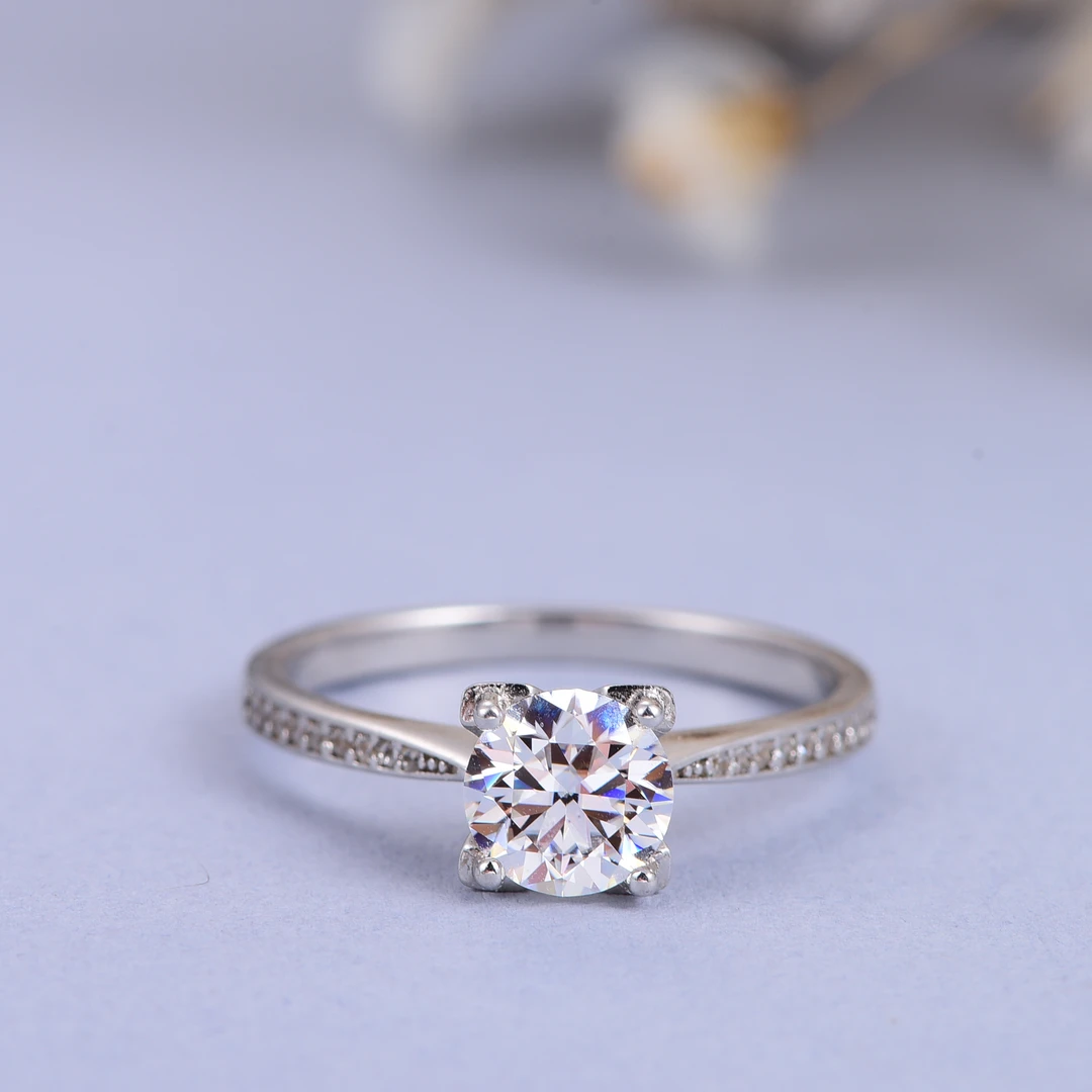 【挚爱永恒】女款拥抱 1.0ct 戒指