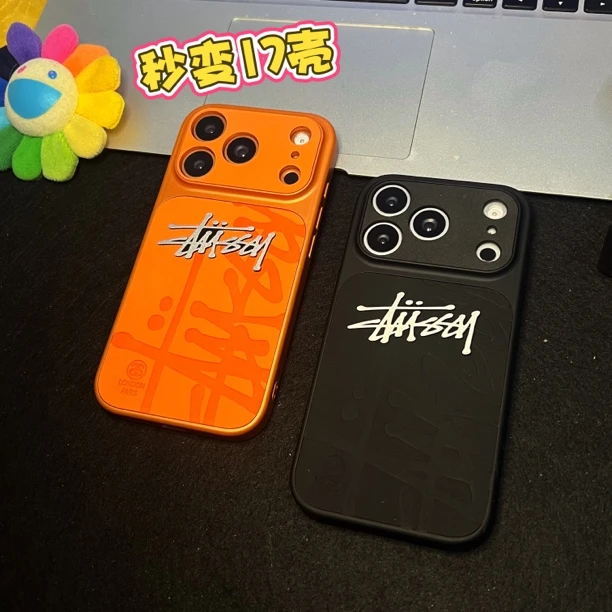 AI键全包变苹果17视窗皮革适用iphone17promax压纹标15/16p潮牌壳