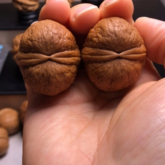 文玩核桃把件仙鹤顶23