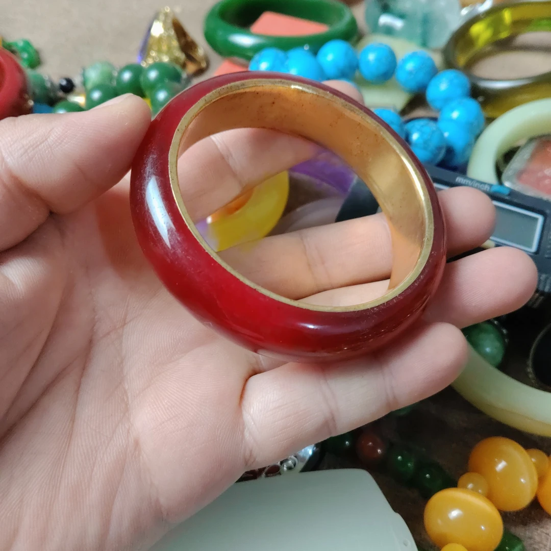 手工手绘双面开窗珐琅彩花鸟陶瓷如意瓶