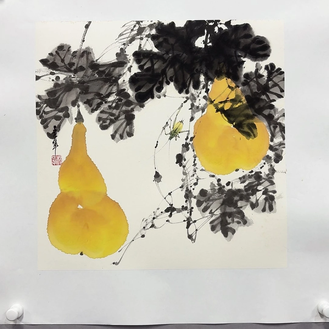 国画亲笔手绘放心去藏