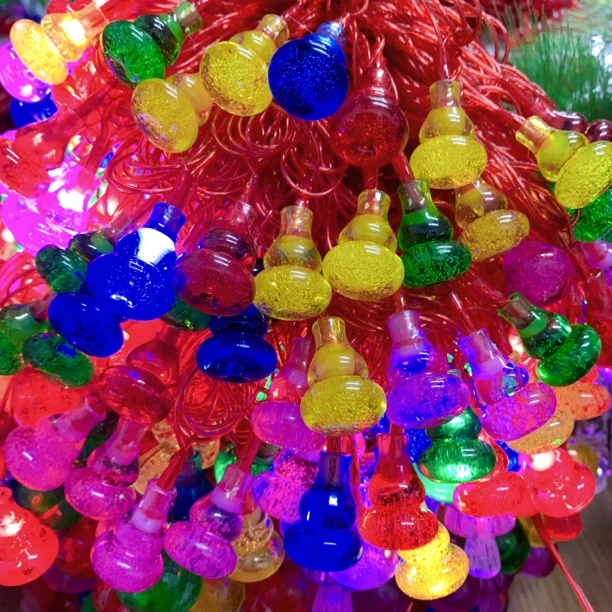 七彩宝葫芦灯串 灯饰品 新年灯 节日用灯 氛围灯 婚庆用灯