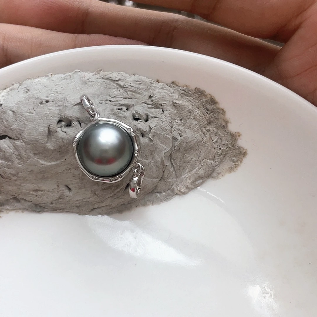 银S925镶嵌颈饰海水珍珠