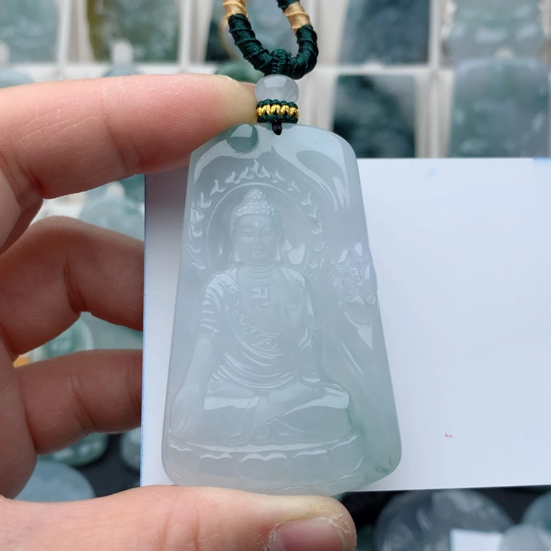 翡翠颈饰未镶嵌阿弥