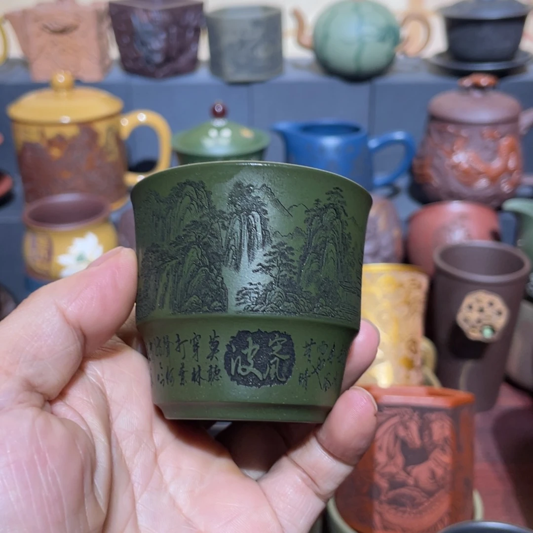 原矿紫砂手工主人杯