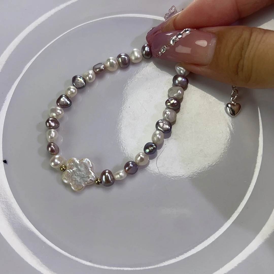 淡水珍珠钛钢手绳