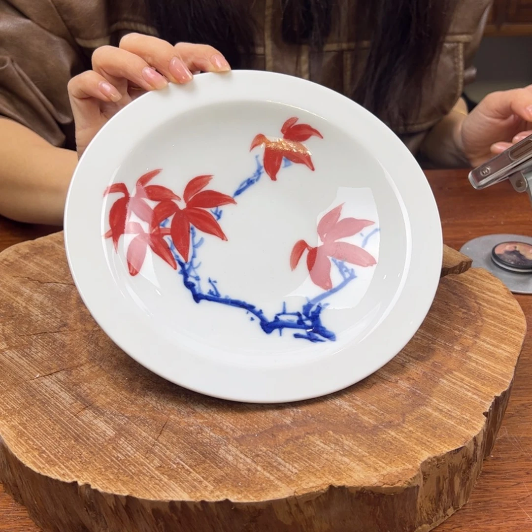 瓷片景德镇陶瓷手工手绘制作