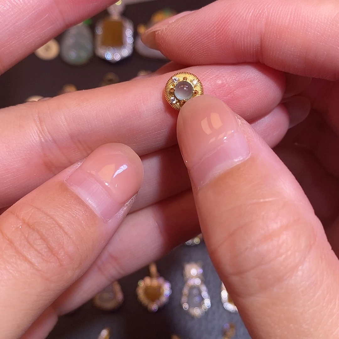 翡翠银S925镶嵌项链