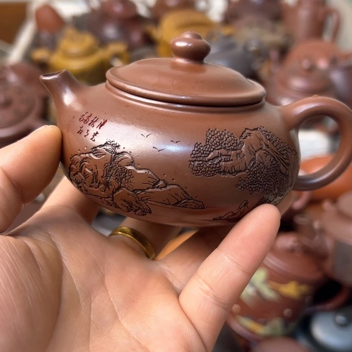 紫砂茶壶紫砂壶微瑕内盖划痕