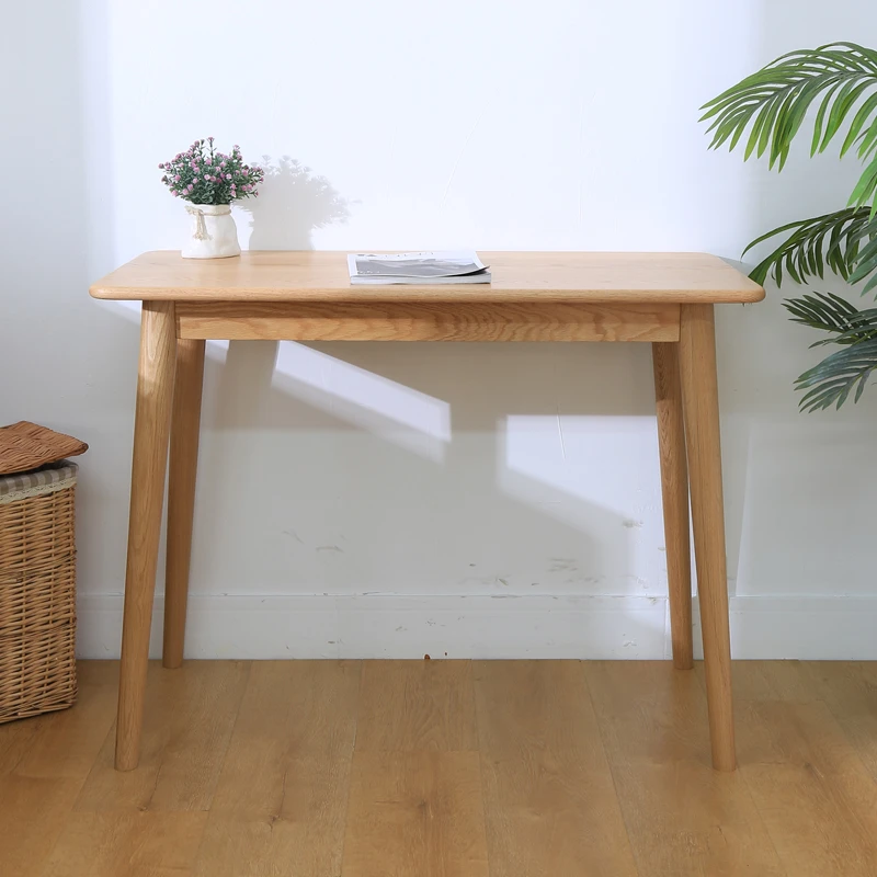 【红橡木】简约实木书桌窄书桌小户型电脑桌写字台宽度50cm