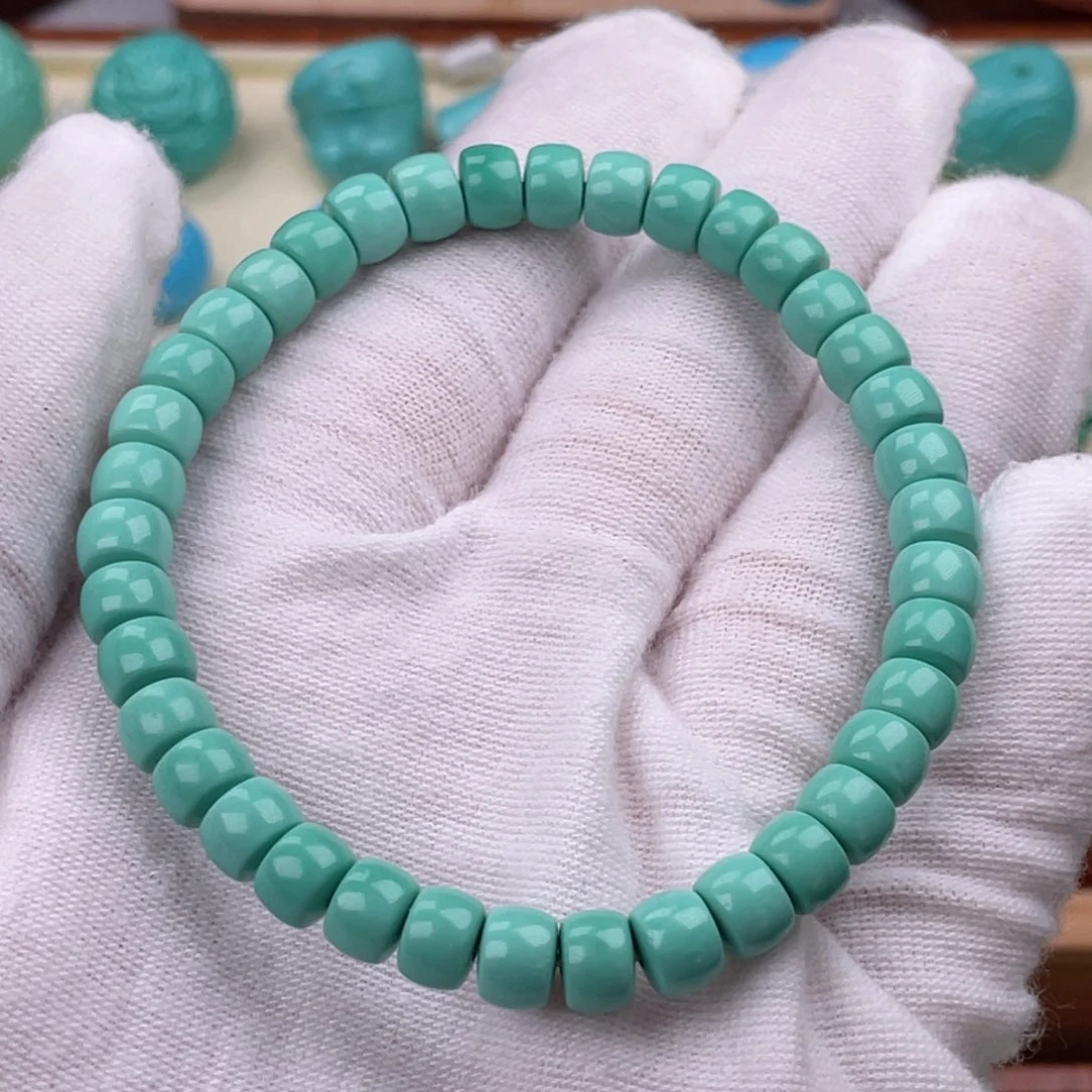 精品果绿直切单圈卡6.5mm