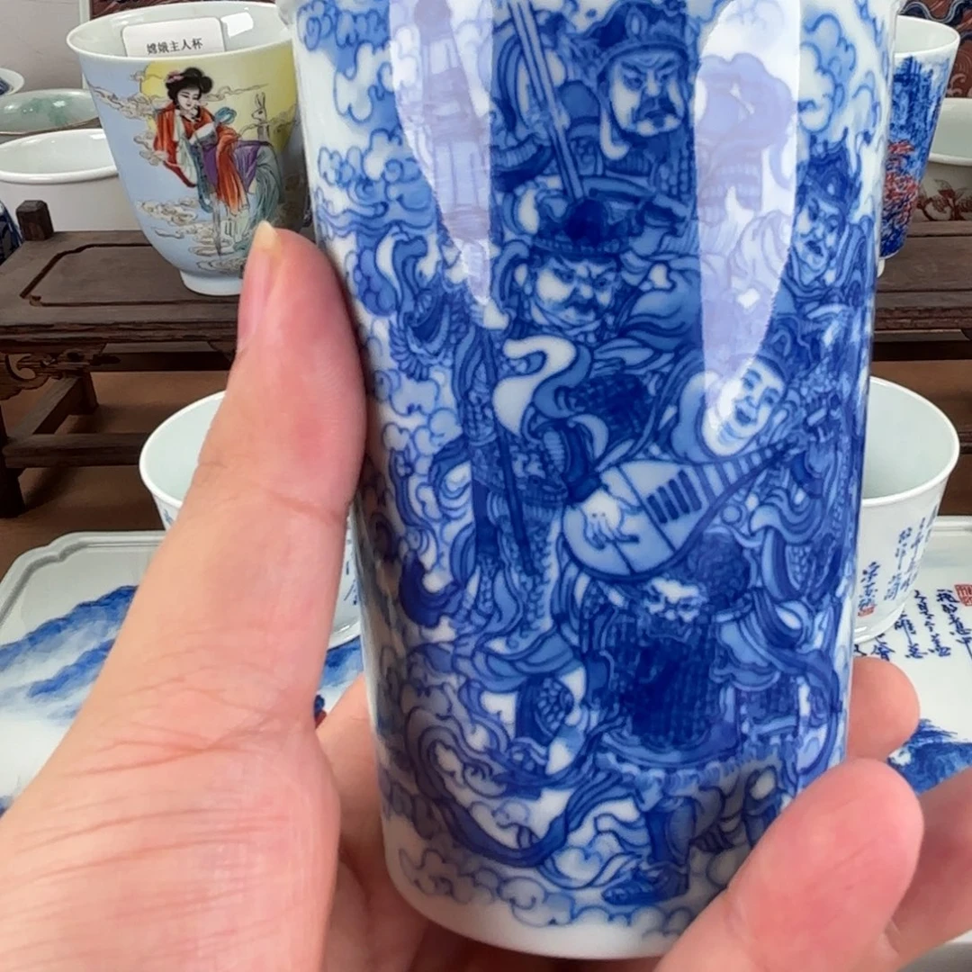 半***月摆件景德镇陶瓷摆件