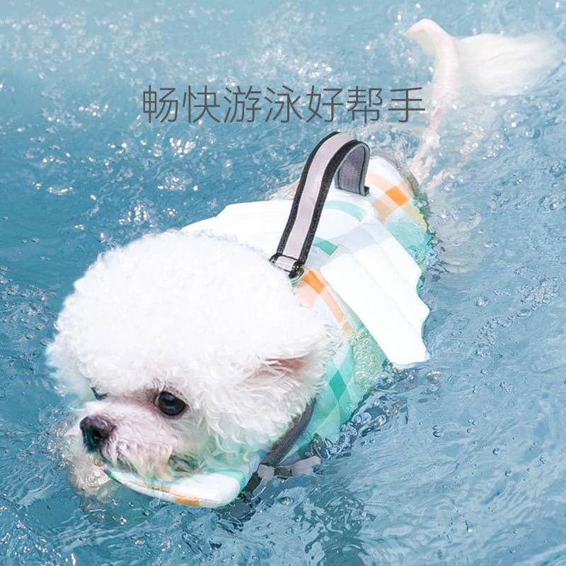跨境狗狗泳衣救生衣泰迪比熊柯基金毛小型中型大型犬宠物游泳专用
