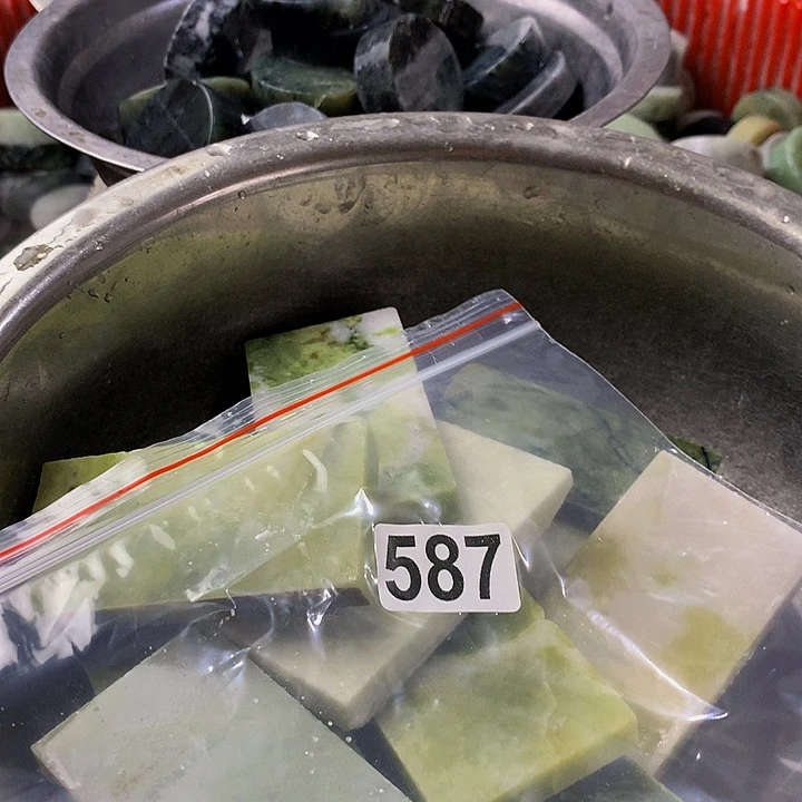 勇***曹合金蛇纹石玉手链