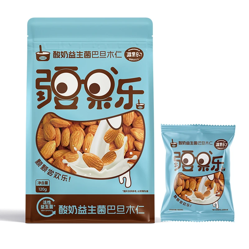 疆果乐新疆喀什酸奶益生菌巴旦木仁休闲零食坚果