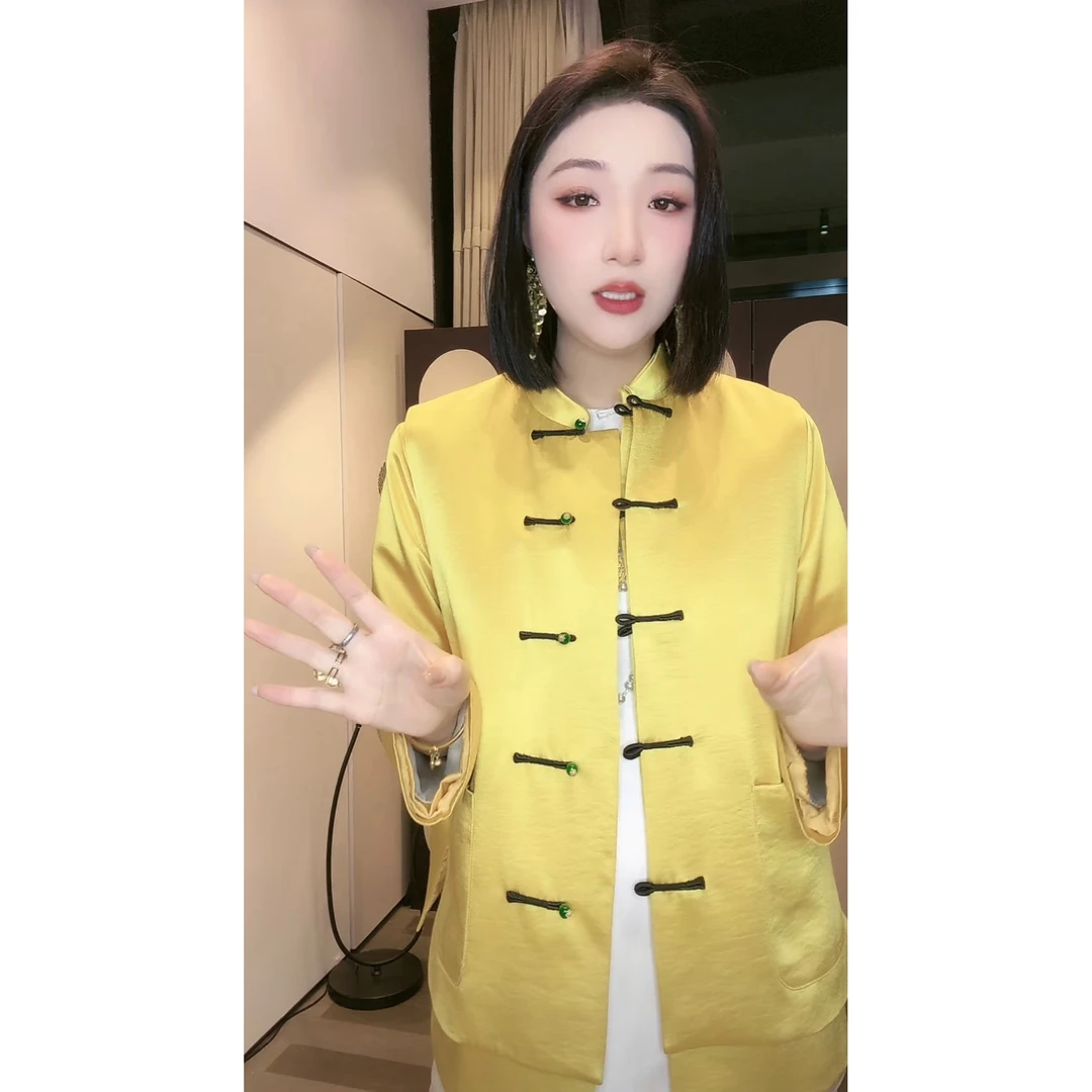 【黄马褂】深圳原创设计新中式时尚休闲百搭长袖上衣