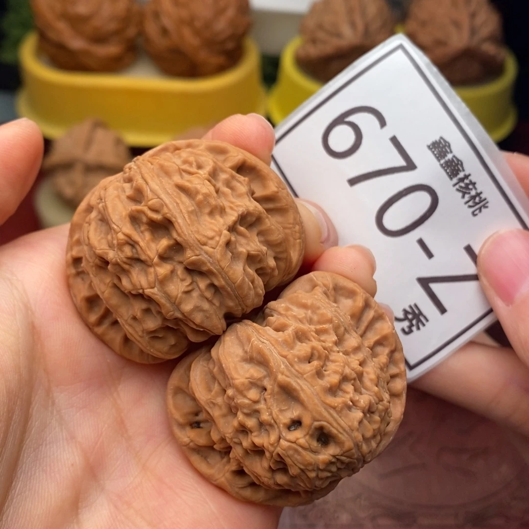 把件文玩核桃白狮子42……