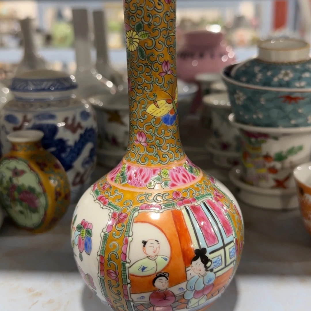 手绘瓷器，全部处理