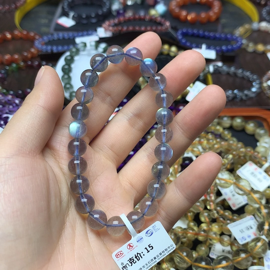 拉长石手链未镶嵌五***?手链