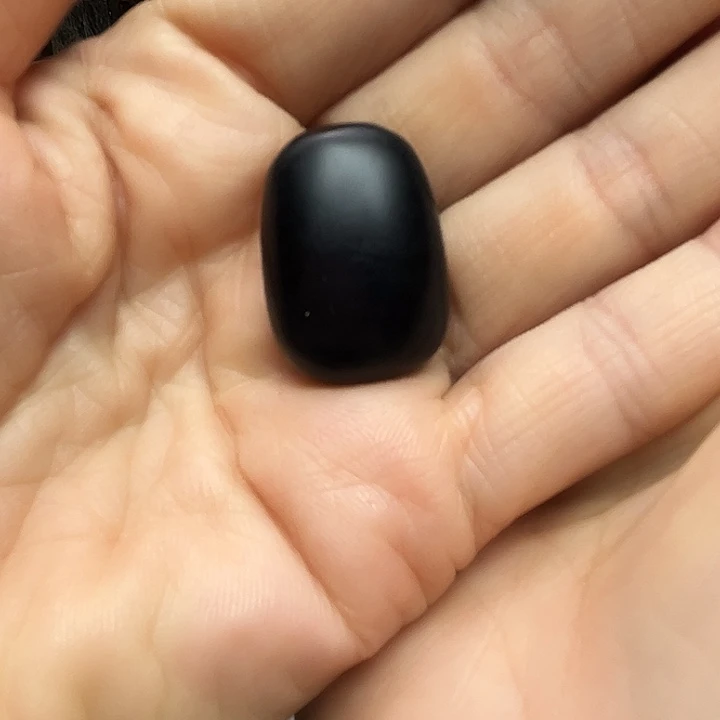 和田玉（墨玉）未镶嵌手链小面包