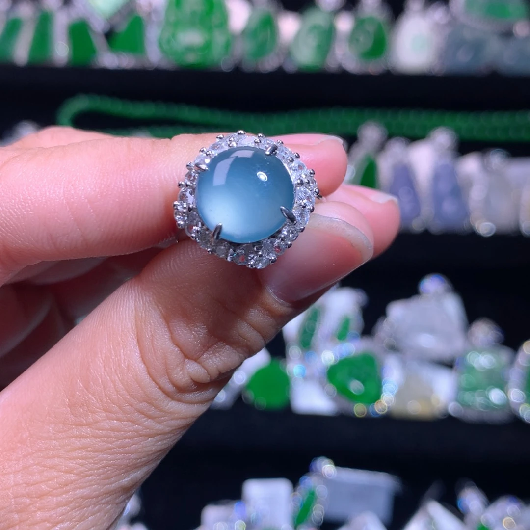 【闪购商品】颈饰银S925镶嵌翡翠天然翡翠