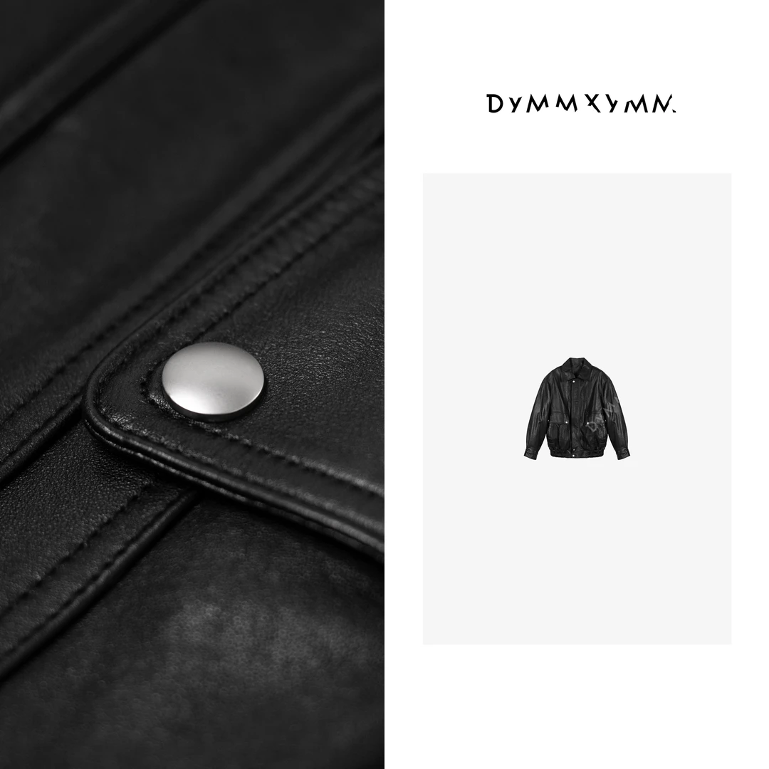 【DYMMXYMM】-早春极简风高级感植鞣皮衣外套-5SS6099