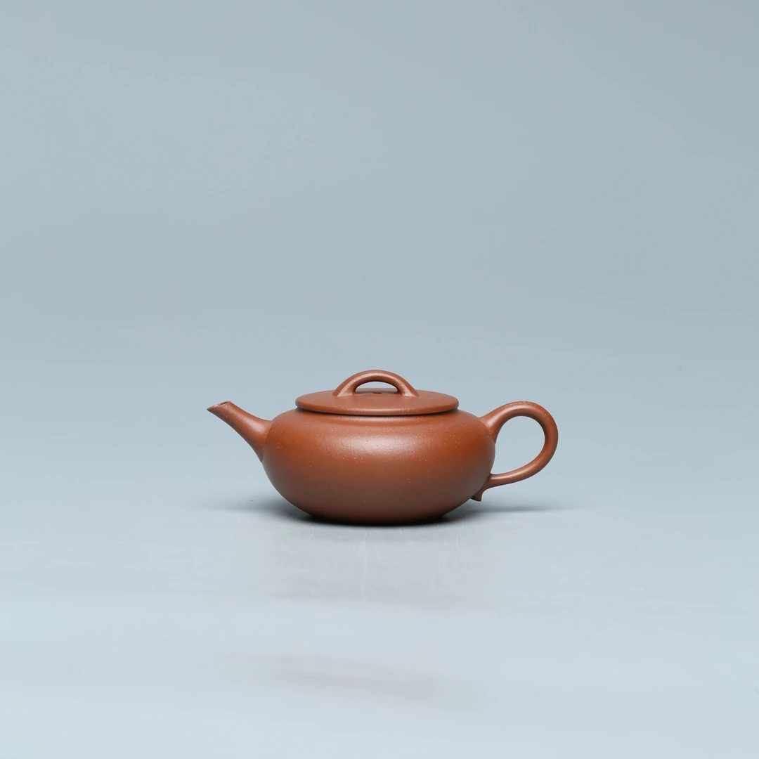 SD262【紫茗轩】李宗涛 禾月 降坡泥 110cc  紫砂壶 青仓