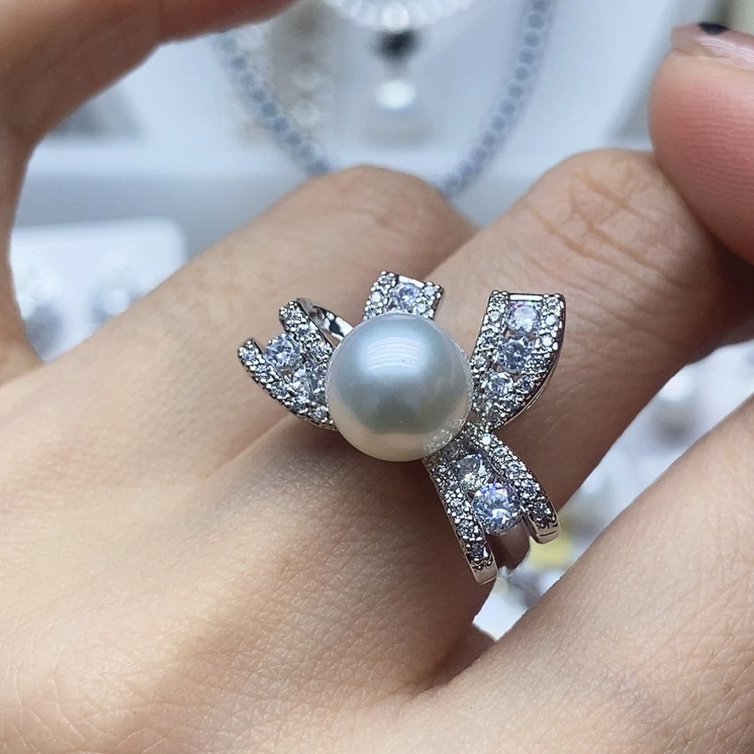 未镶嵌戒指淡水珍珠