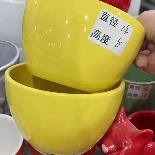 多肉绿植陶瓷花盆9.9包邮，有孔