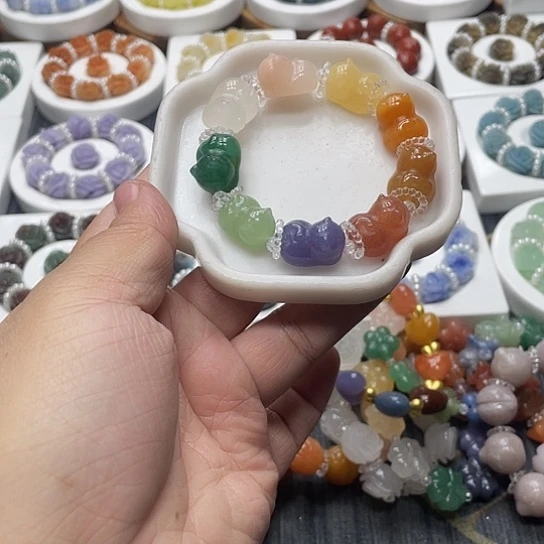 石英质玉（非洲翠）合金时尚简约精美大方