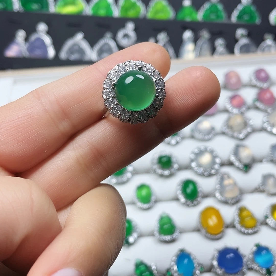 玛瑙/玉髓戒指合金