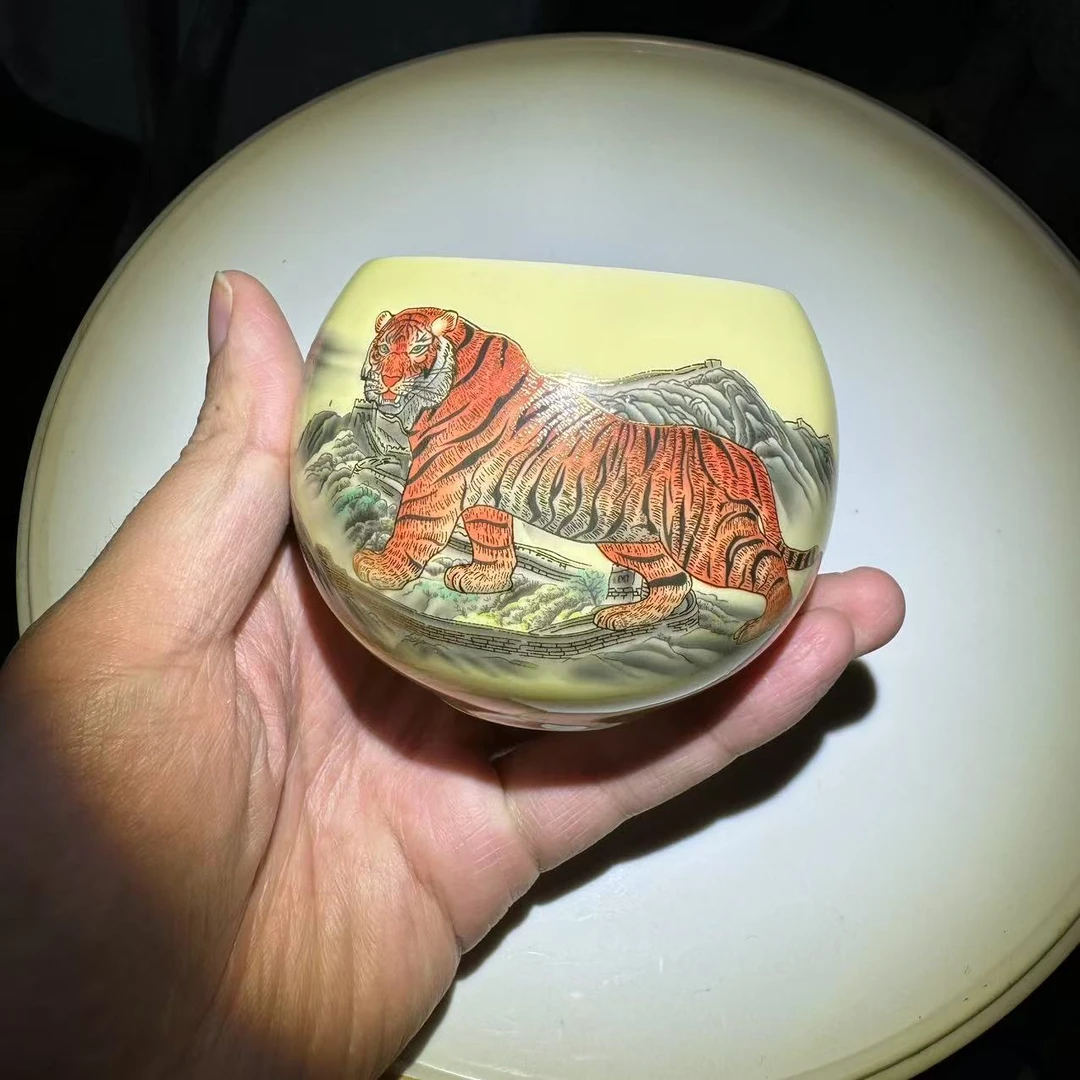 虎啸山河柠檬黄龙蛋杯