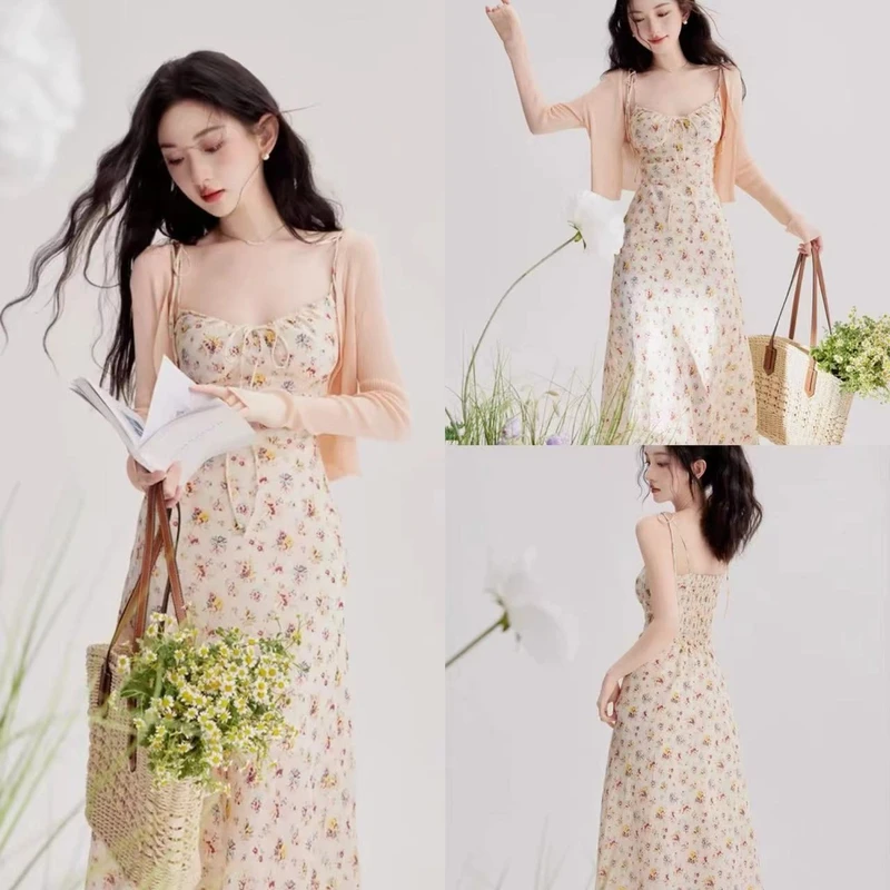 A1601-1700夏日多巴胺休闲度假连衣裙女干练气场女装绯绯女装