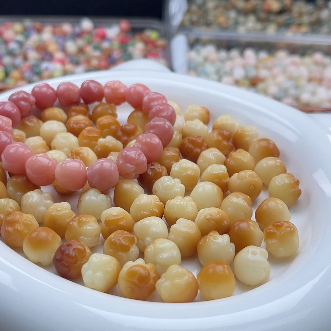 白玉菩提吊坠c12mm/20+2颗竖孔