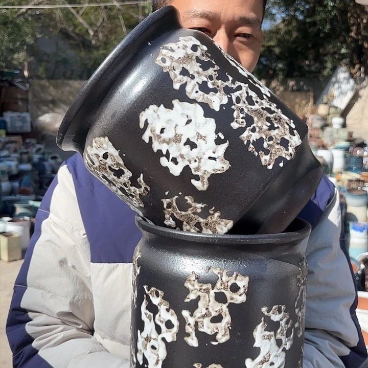 红陶侘寂风两个口径20高度23.5